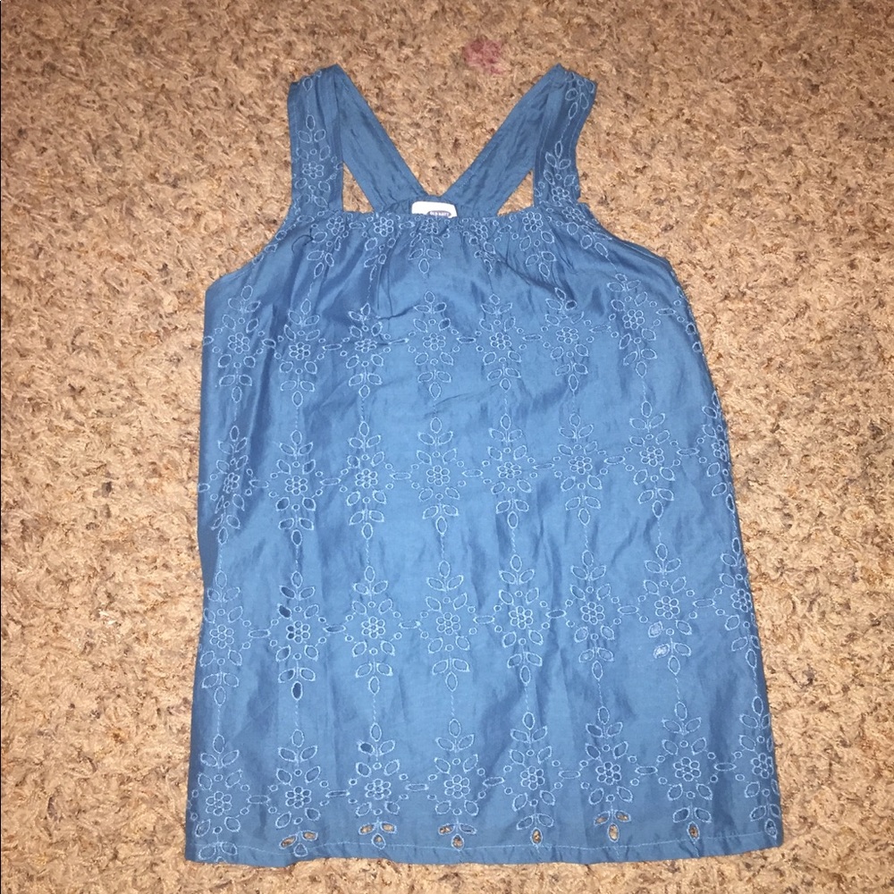 Old navy blue tank top